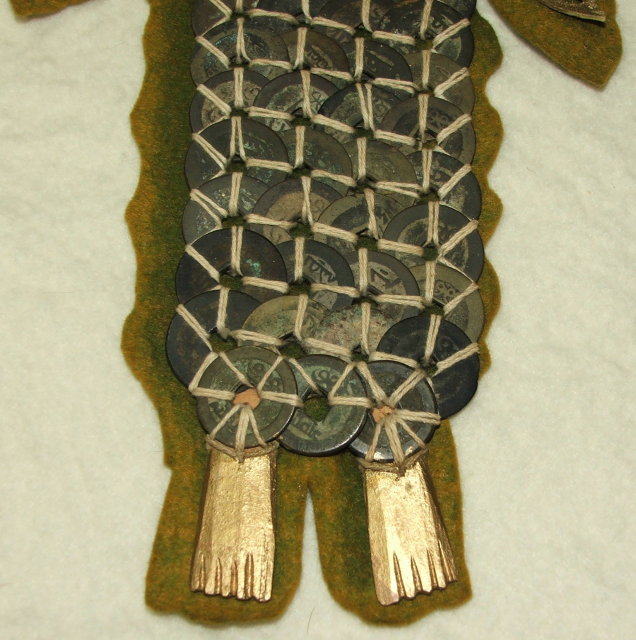 Vintage Balinese Antique Coin Wall Hanging
