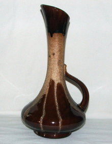 Mid-Century Royal Haeger Lava Drip Glaze Ewer Vase