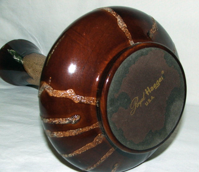 Mid-Century Royal Haeger Lava Drip Glaze Ewer Vase