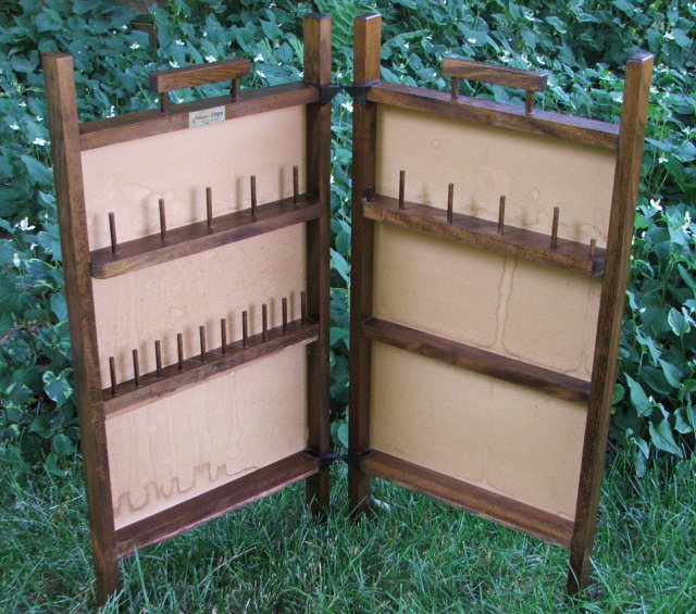 Mission Style Decoupaged Thread Caddy