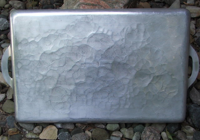 Large Vintage Wendell August Forge Aluminum Chrysanthemum Tray
