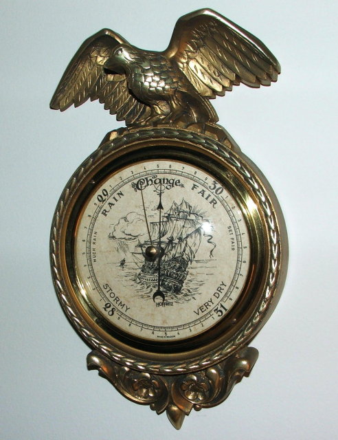 Hoffritz Golden Eagle Wall Barometer Made in Belgium