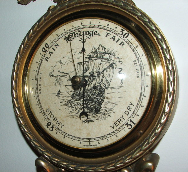 Hoffritz Golden Eagle Wall Barometer Made in Belgium