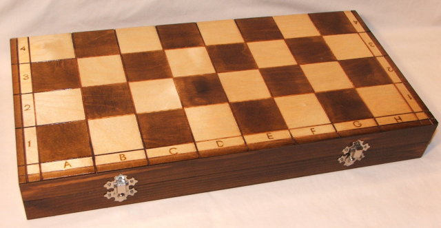 Russian Hand-Carved Wooden Chess Set