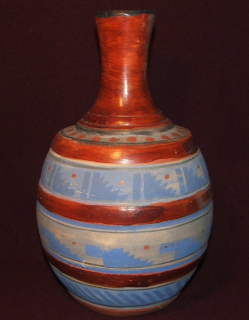 Large 1934 Handmade Mazatlan, Mexico Pottery Water Jug