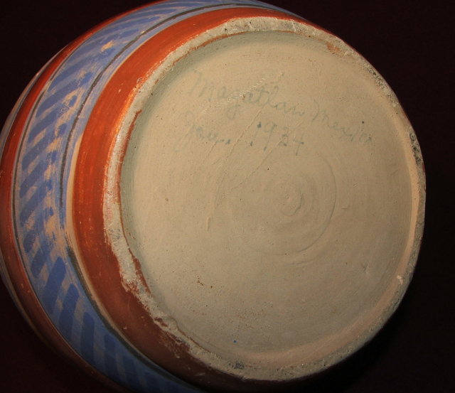 Large 1934 Handmade Mazatlan, Mexico Pottery Water Jug