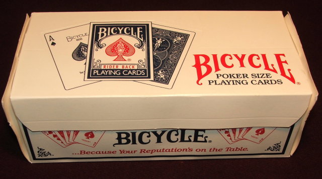 One Dozen Bicycle Poker Size Playing Cards in Rack-Pack