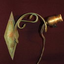 Antique Arts & Crafts Hubbell Wrought Iron Lamp