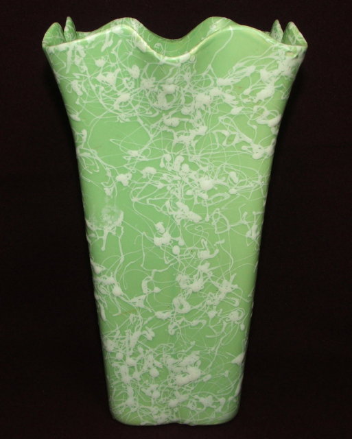 Fifties Shawnee Green Cameo Ware Sorcery Vase