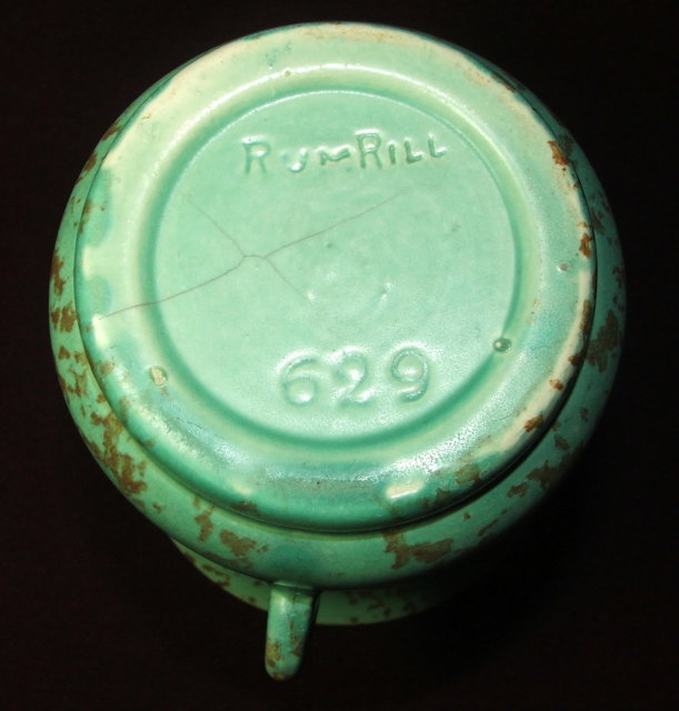 Rumrill Turquoise/Green & Brown Mottled Vase