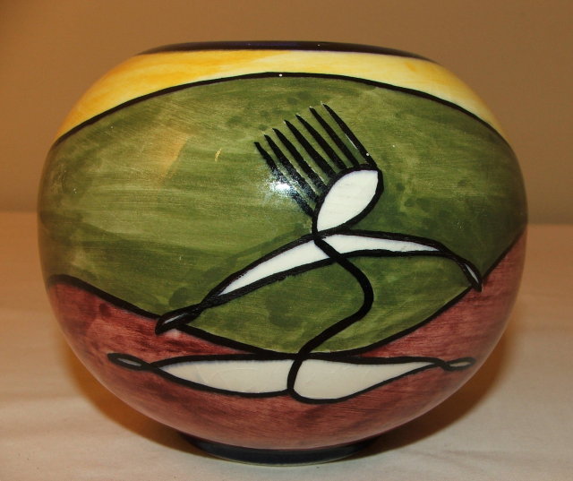 Mid-Century Dutch Modernist Art Pottery Vase