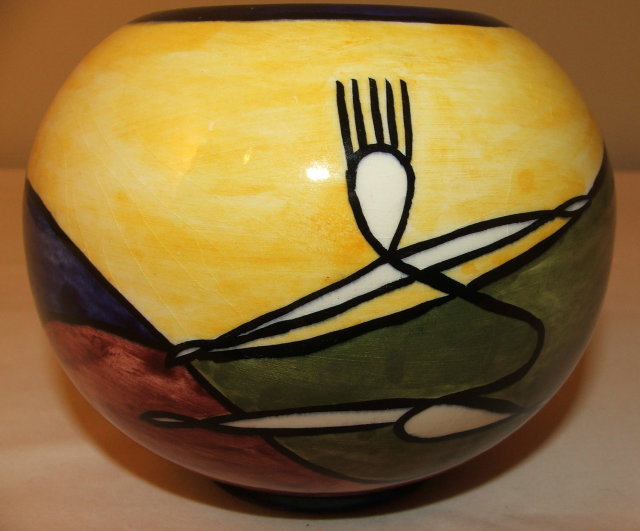 Mid-Century Dutch Modernist Art Pottery Vase