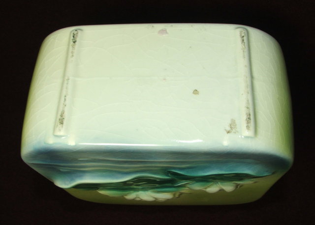 Royal Copley Square Lily Pad Art Pottery Vase