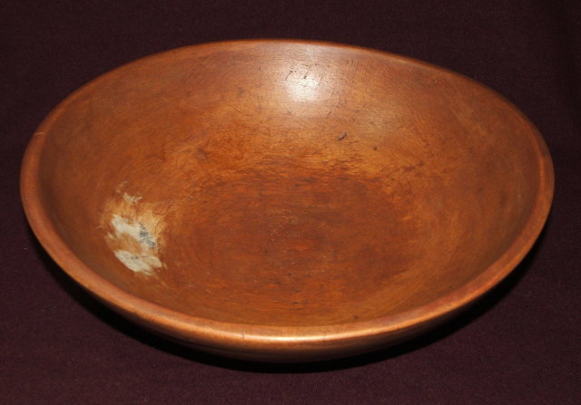 Large Early Munising Wooden Sugar Maple Dough Bowl