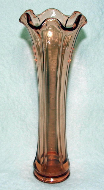 Pink Depression Glass Paneled