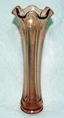 Pink Depression Glass Paneled