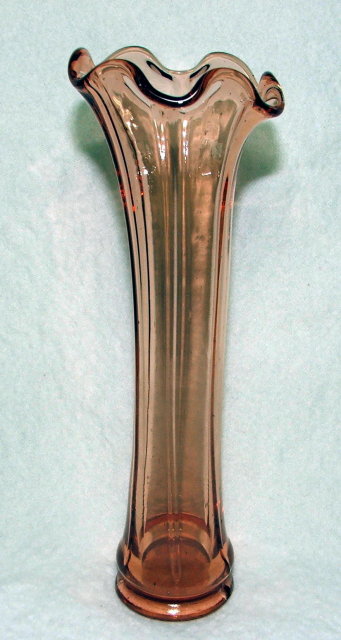 Pink Depression Glass Paneled