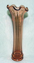 Pink Depression Glass Paneled