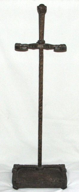 Vintage / Antique Arts & Crafts Cast Iron Fireplace Tool Holder