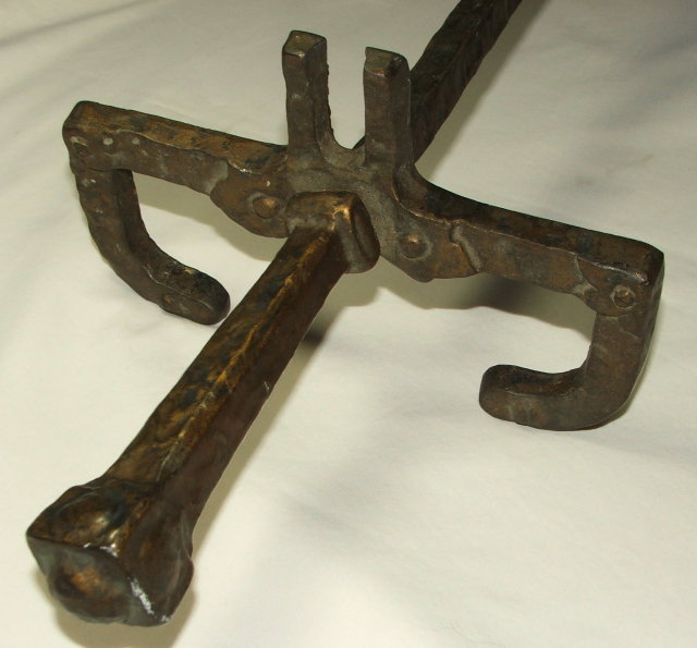 Vintage / Antique Arts & Crafts Cast Iron Fireplace Tool Holder
