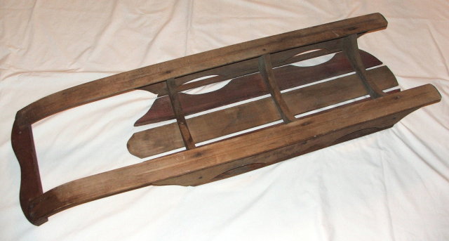 Vintage / Antique Firestone Ski Plane Wooden Sled