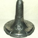 Kayserzinn German Pewter Art Nouveau Floral Candlestick / Candle Holder