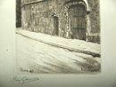 Signed Lucy Garnot Etching
