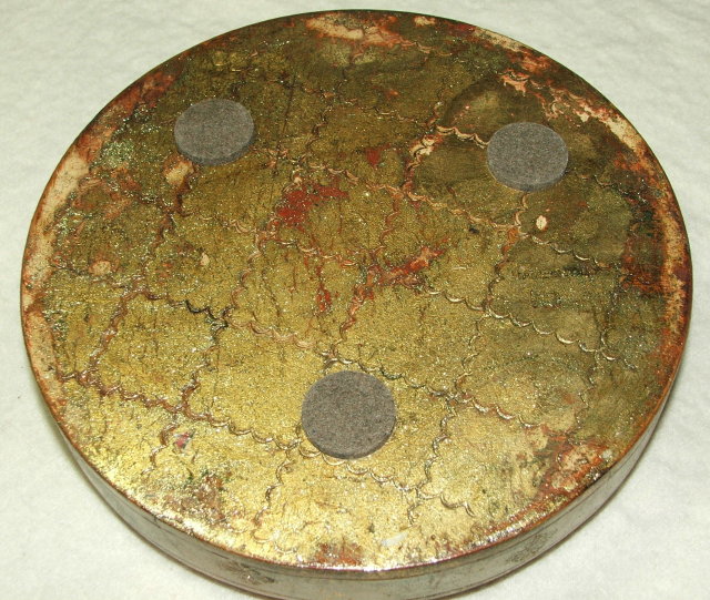 Vintage Florentine Round Wooden Charger