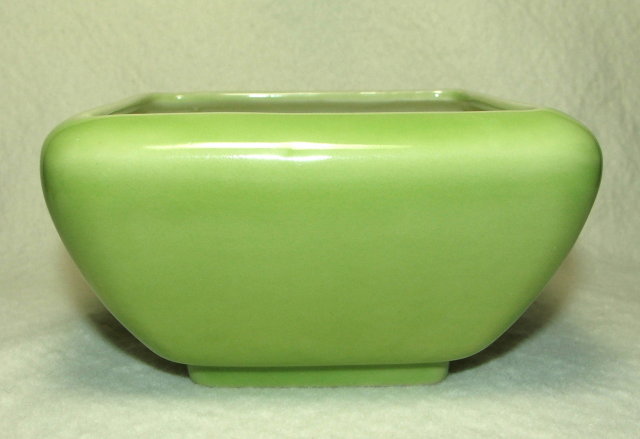Mid-Century Modern Lime Green Hyalyn Pottery Planter
