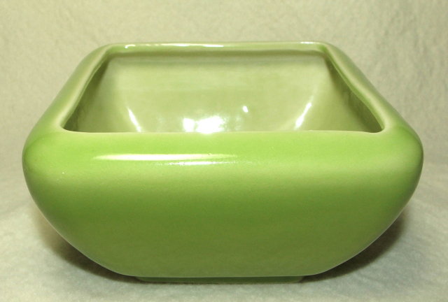 Mid-Century Modern Lime Green Hyalyn Pottery Planter