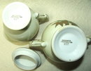 Vintage Craftsman China Gold Encrusted Bamboo Sugar & Creamer