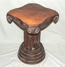 Antique Porch Pillar Pedestal Table