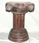 Antique Porch Pillar Pedestal Table