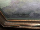 Framed Frank Scott Clark Oil on Canvas of Wild Mallard Duck in Flight