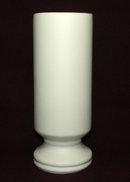 Vintage Mid-Century McCoy Floraline Matte Ivory # 412 Cylinder Vase