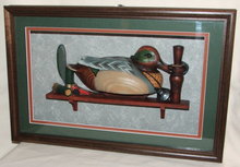 1992 Ducks Unlimited Wooden Decoy Shadow Box