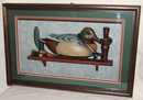 1992 Ducks Unlimited Wooden Decoy Shadow Box