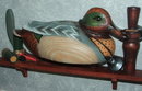 1992 Ducks Unlimited Wooden Decoy Shadow Box