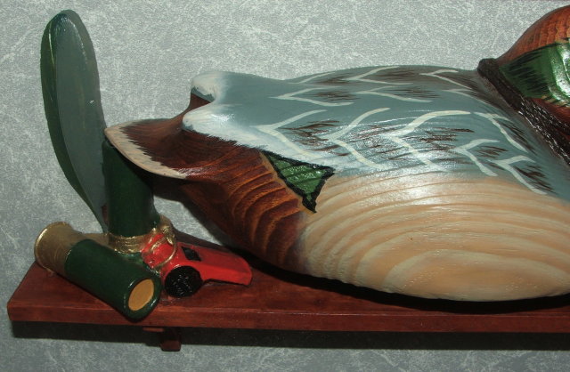 1992 Ducks Unlimited Wooden Decoy Shadow Box