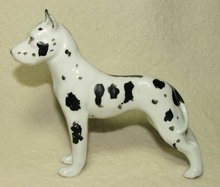 Erphila Germany Porcelain Harlequin Great Dane Figurine