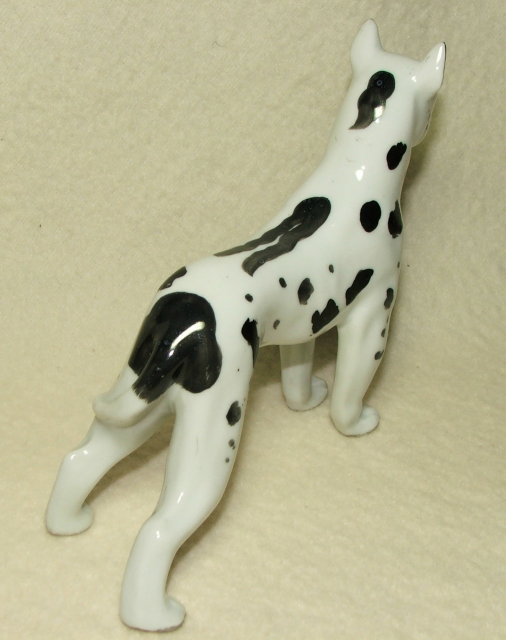 Erphila Germany Porcelain Harlequin Great Dane Figurine