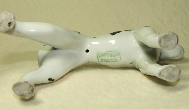 Erphila Germany Porcelain Harlequin Great Dane Figurine