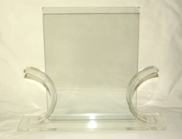 Art Deco Lucite and Glass Picture Frame