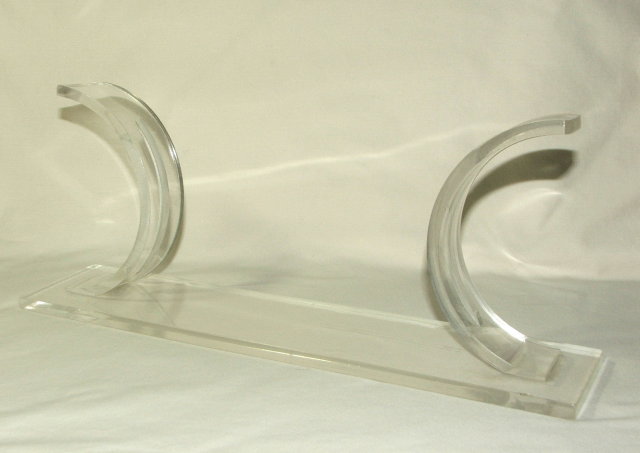 Art Deco Lucite and Glass Picture Frame