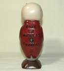 Vintage/Antique Cast Iron Midwest Foundry Advertising Pig Bank