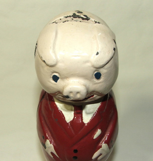 Vintage/Antique Cast Iron Midwest Foundry Advertising Pig Bank