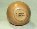 Artist-Signed Hand Turned and Polished Wood Vase