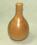 Artist-Signed Hand Turned and Polished Wood Vase