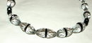 Vintage Black Jet and Crystal Necklace