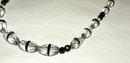 Vintage Black Jet and Crystal Necklace